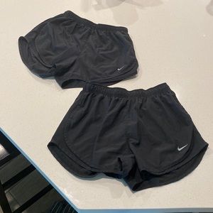 ⭐️ 2 FOR 1 BLACK NIKE SHORTS SIZE MEDIUM DRI FIT